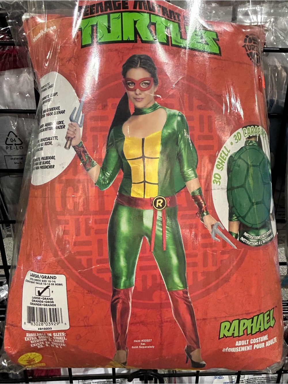 Teenage Mutant Ninja Turtles Raphael Women’s Costume – Green and Red